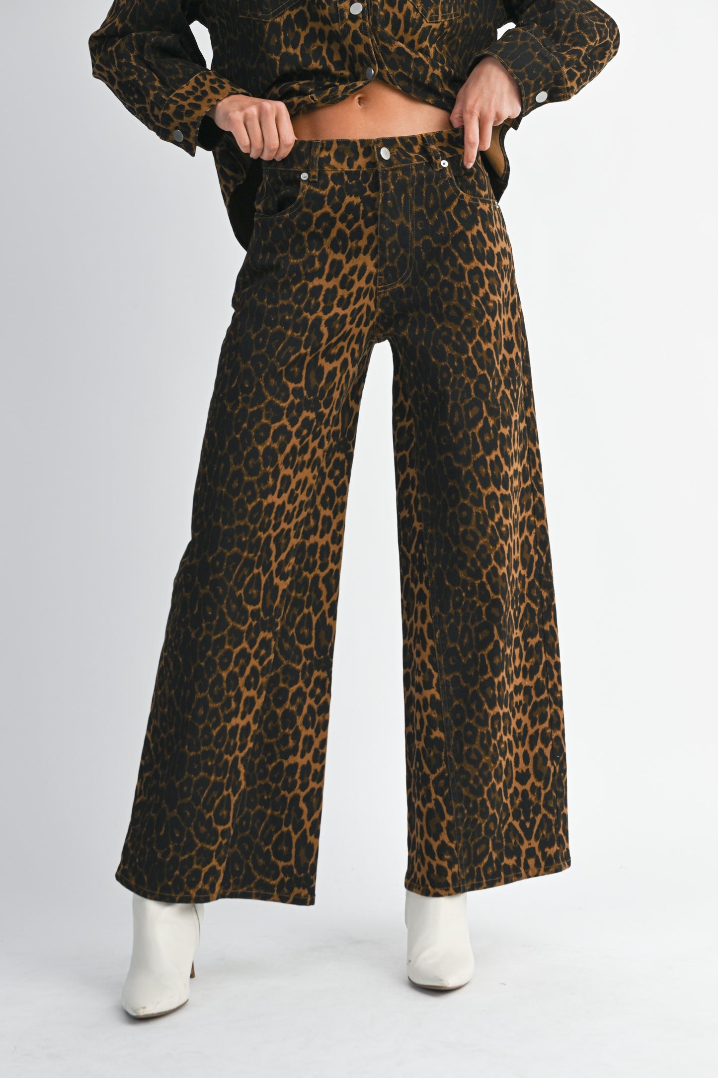 Pre-Order Leopard Denim Pants