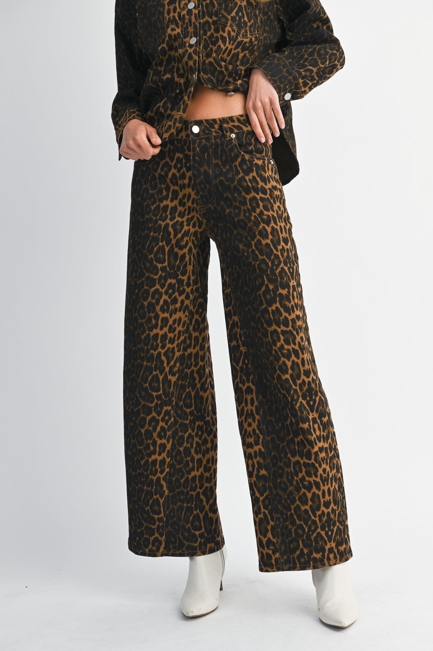 Pre-Order Leopard Denim Pants