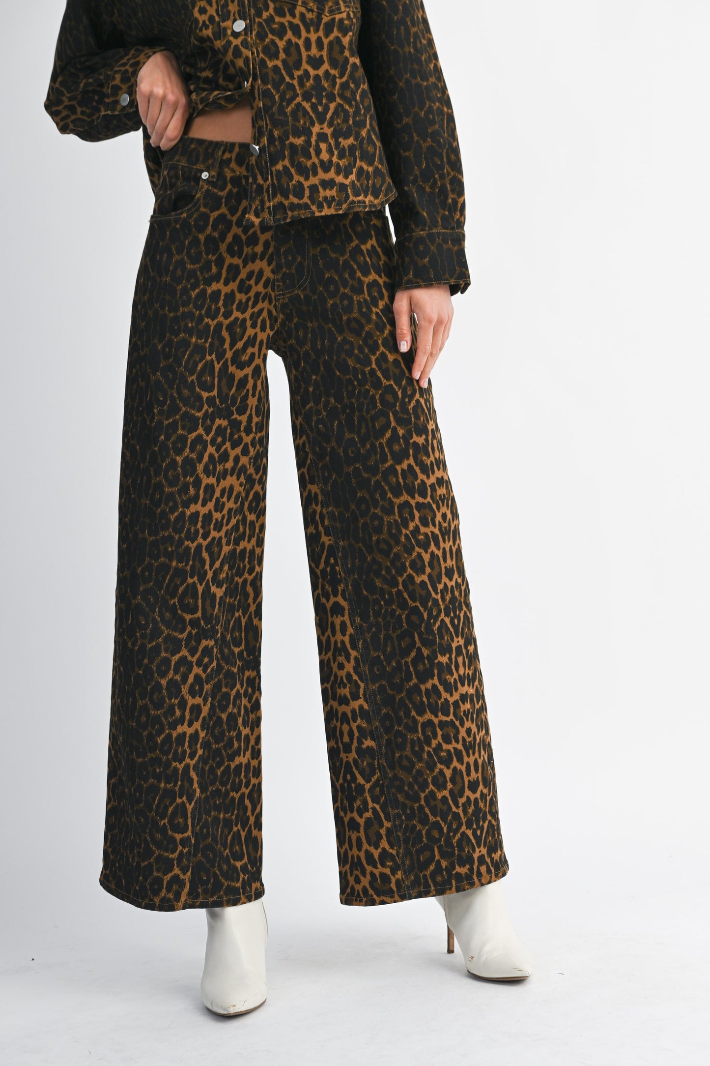 Pre-Order Leopard Denim Pants