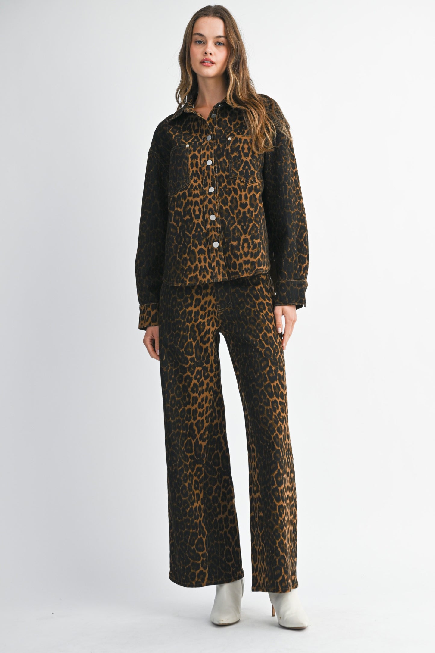 Pre-Order Leopard Denim Pants