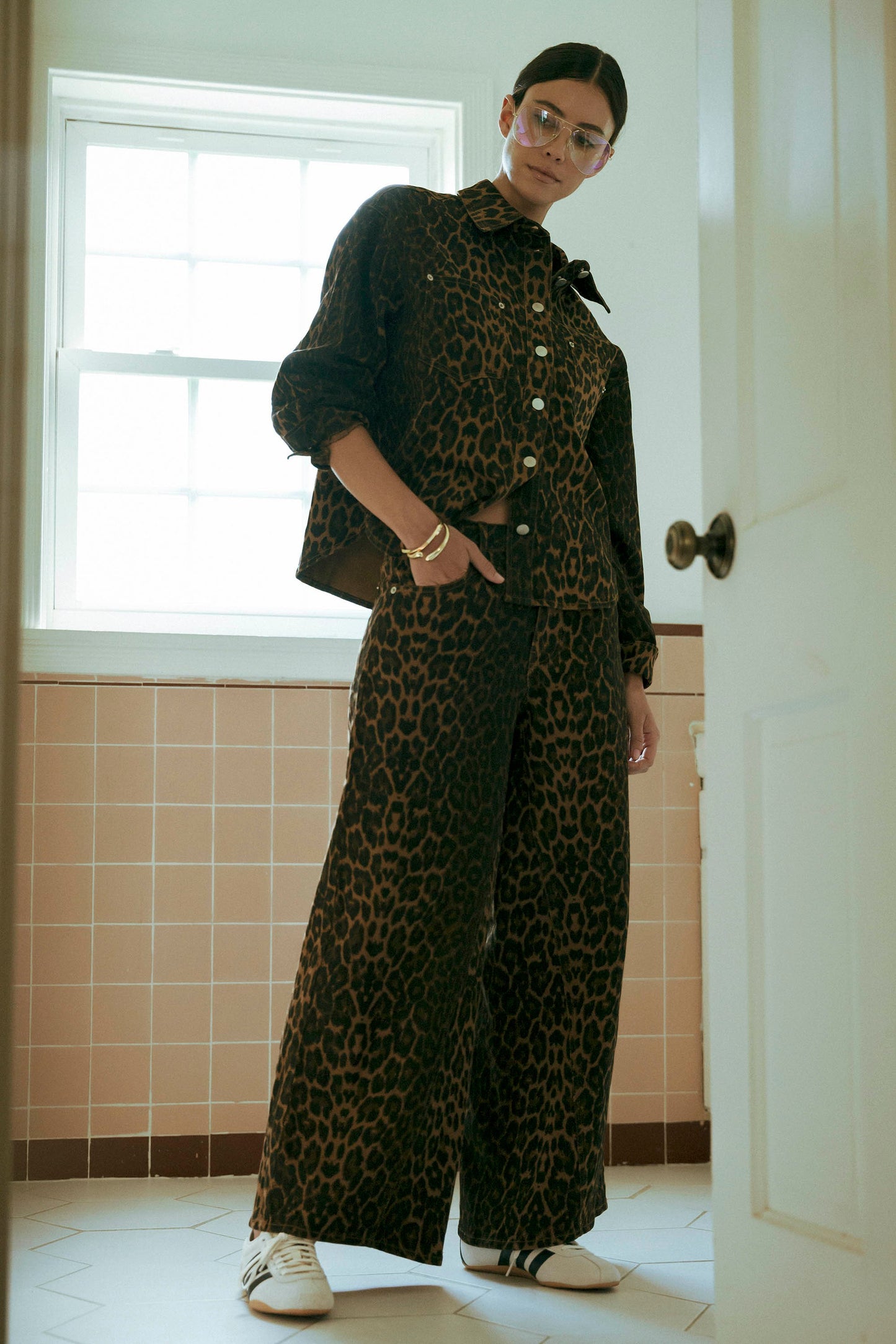 Pre-Order Leopard Denim Pants