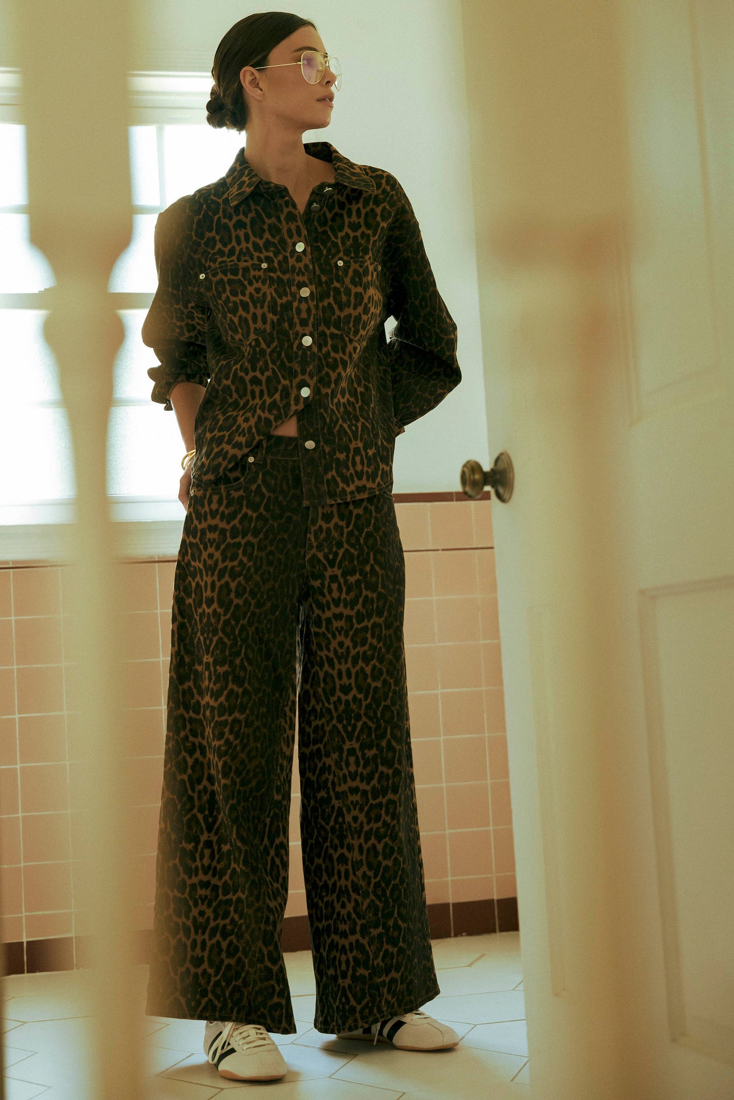 Pre-Order Leopard Denim Pants