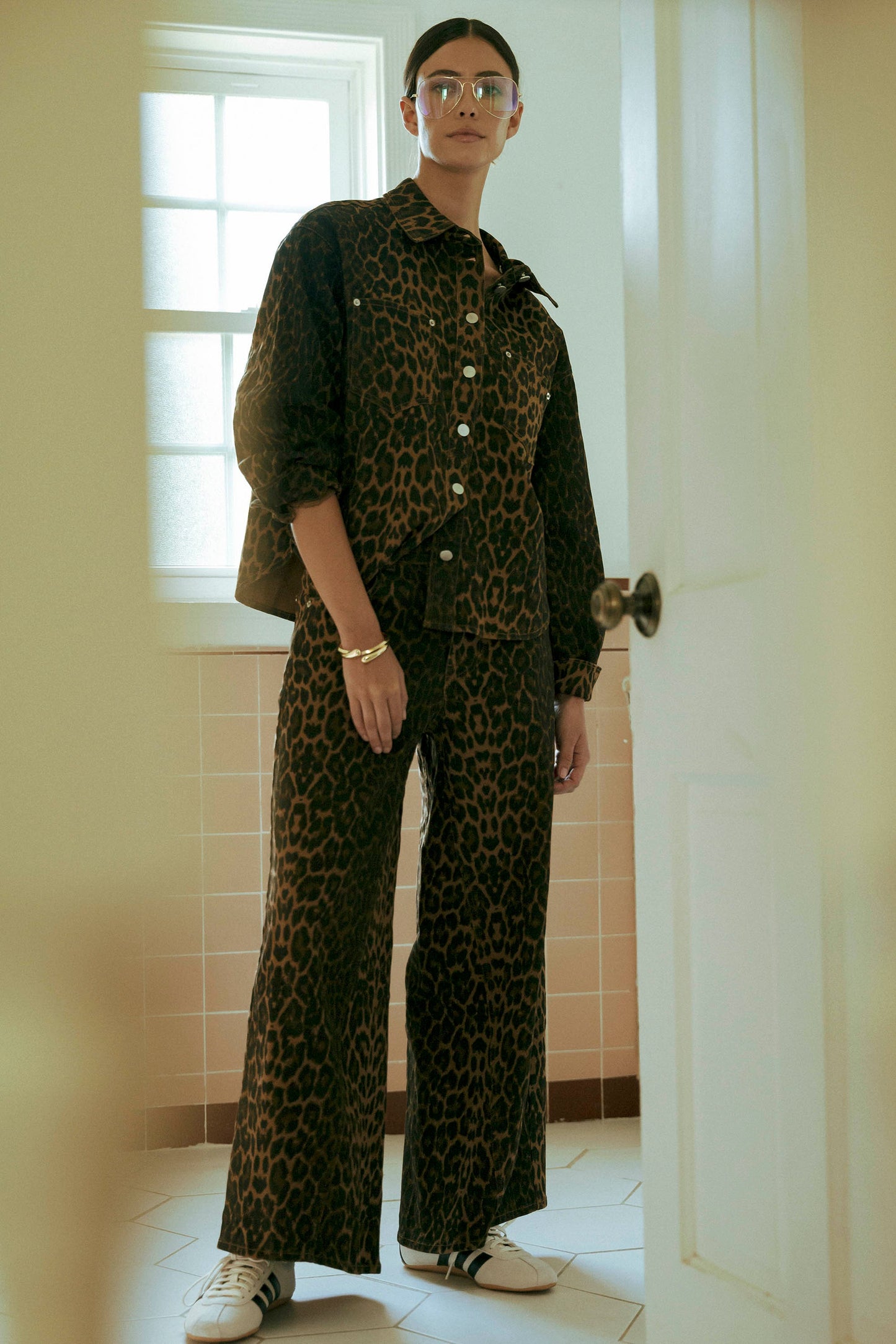 Pre-Order Leopard Denim Pants