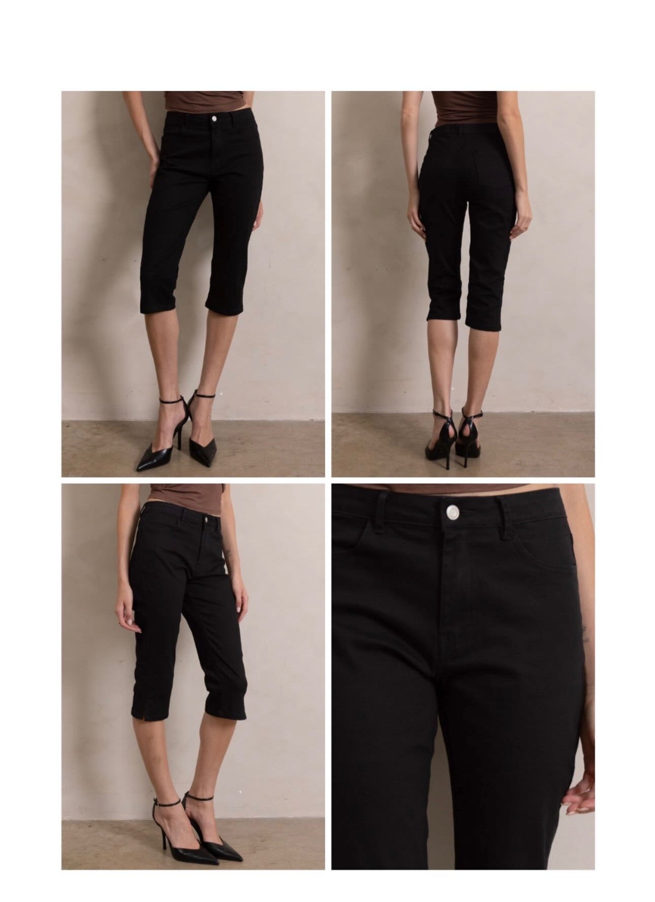 Stretch Capri Pants