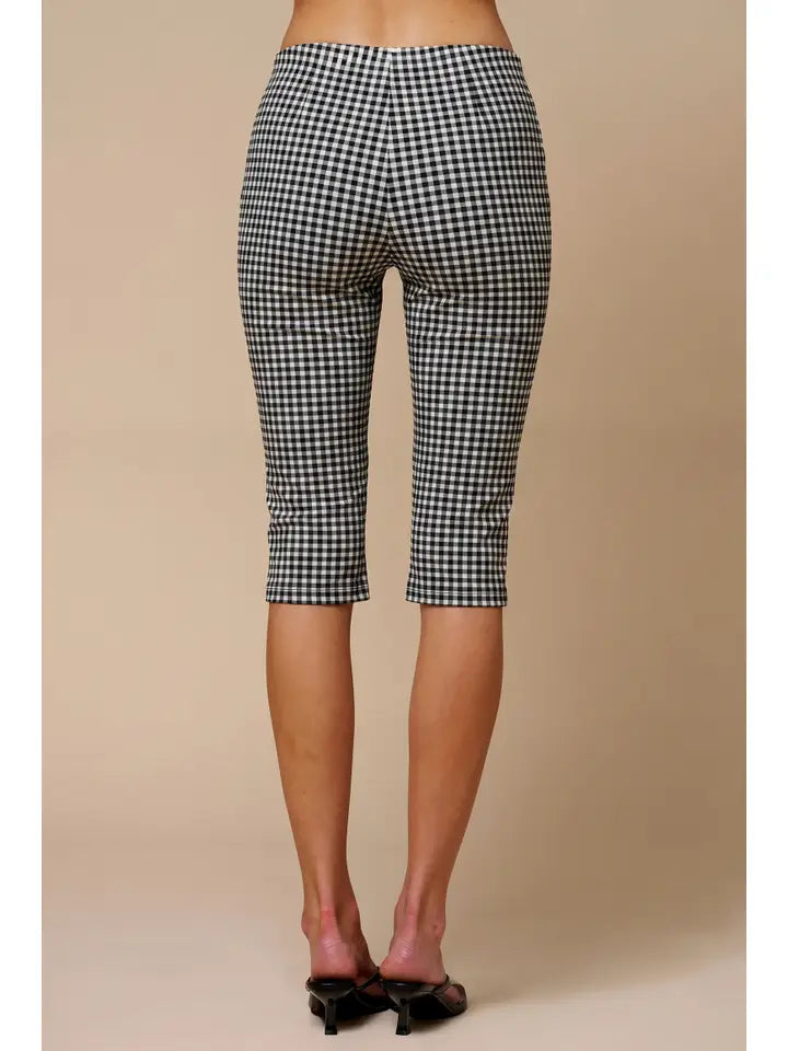 Gingham Capris