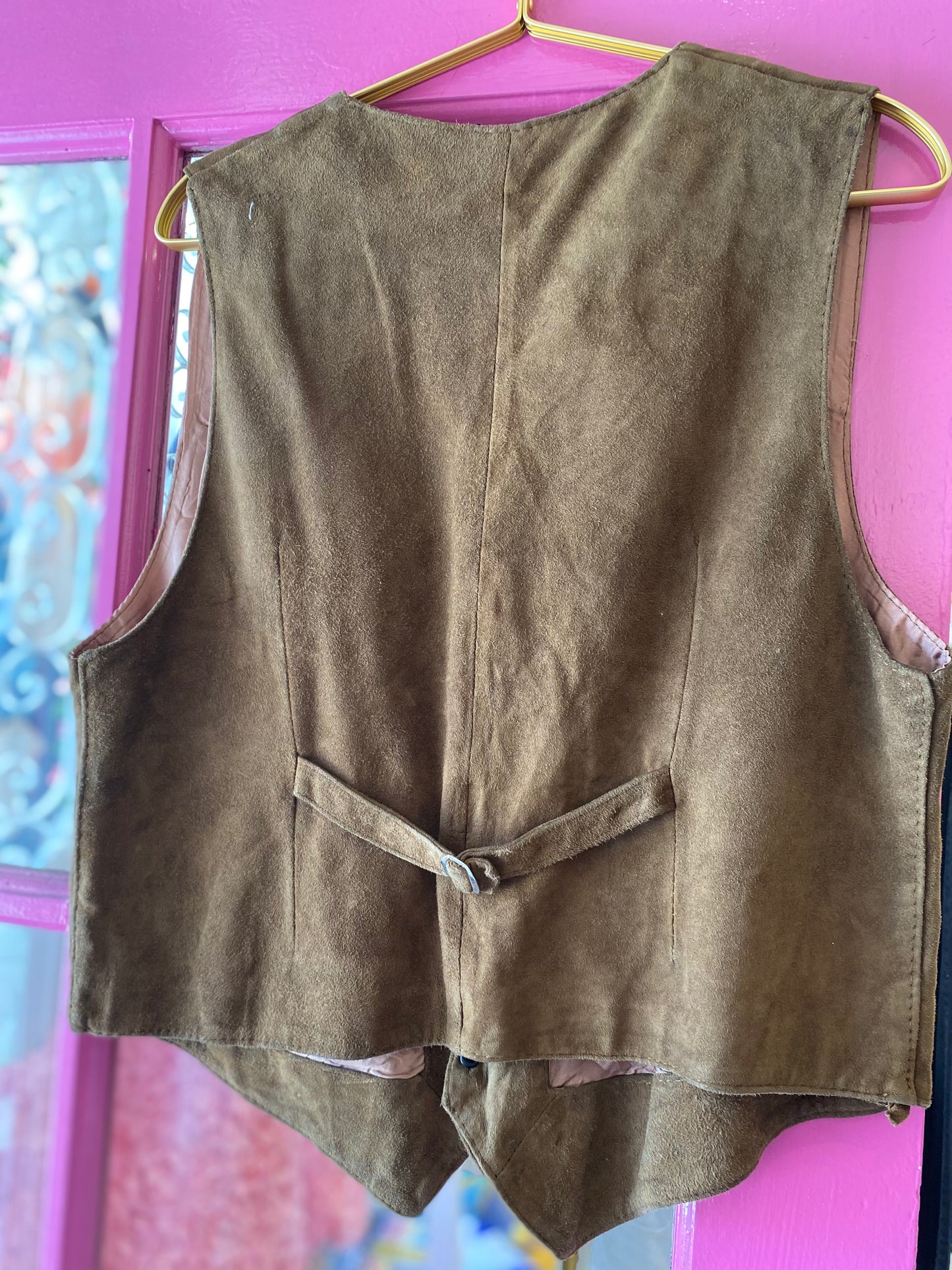 Brown Vintage Suede Vest