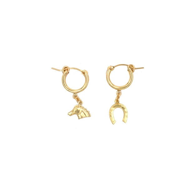 Horse Girl Charm Earrings