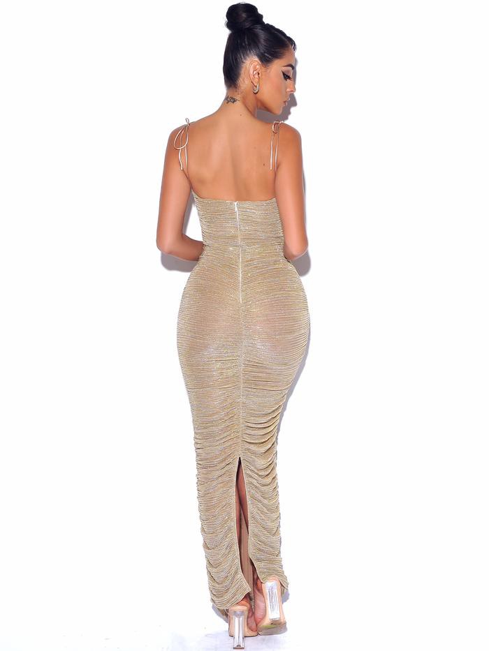Glint Gold Maxi Dress