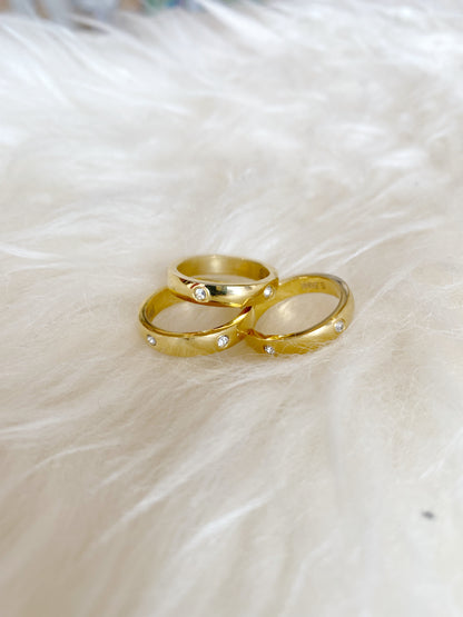 Chunky Gold Stacker Rings