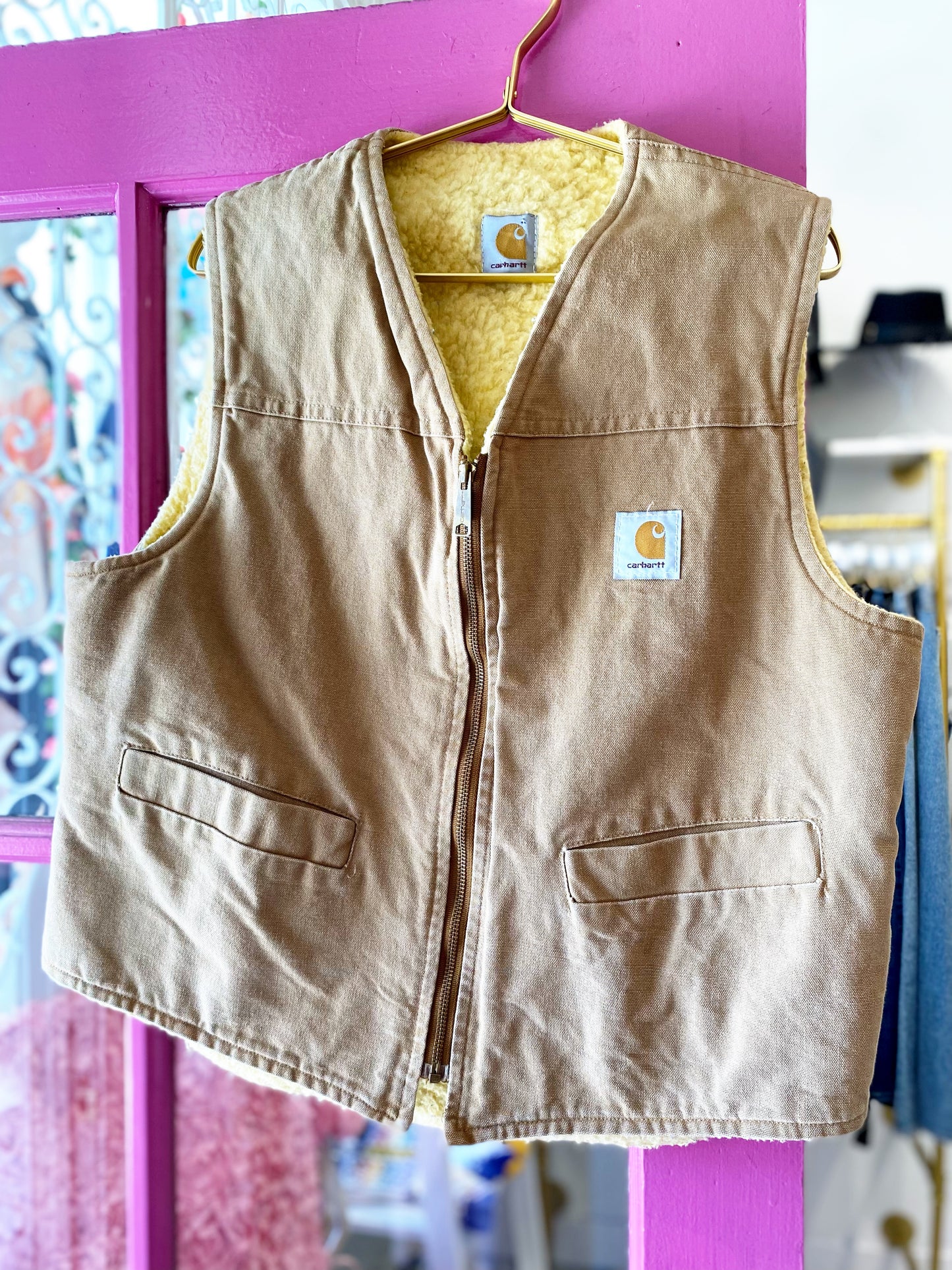 Vintage Carhartt Shearling Vest