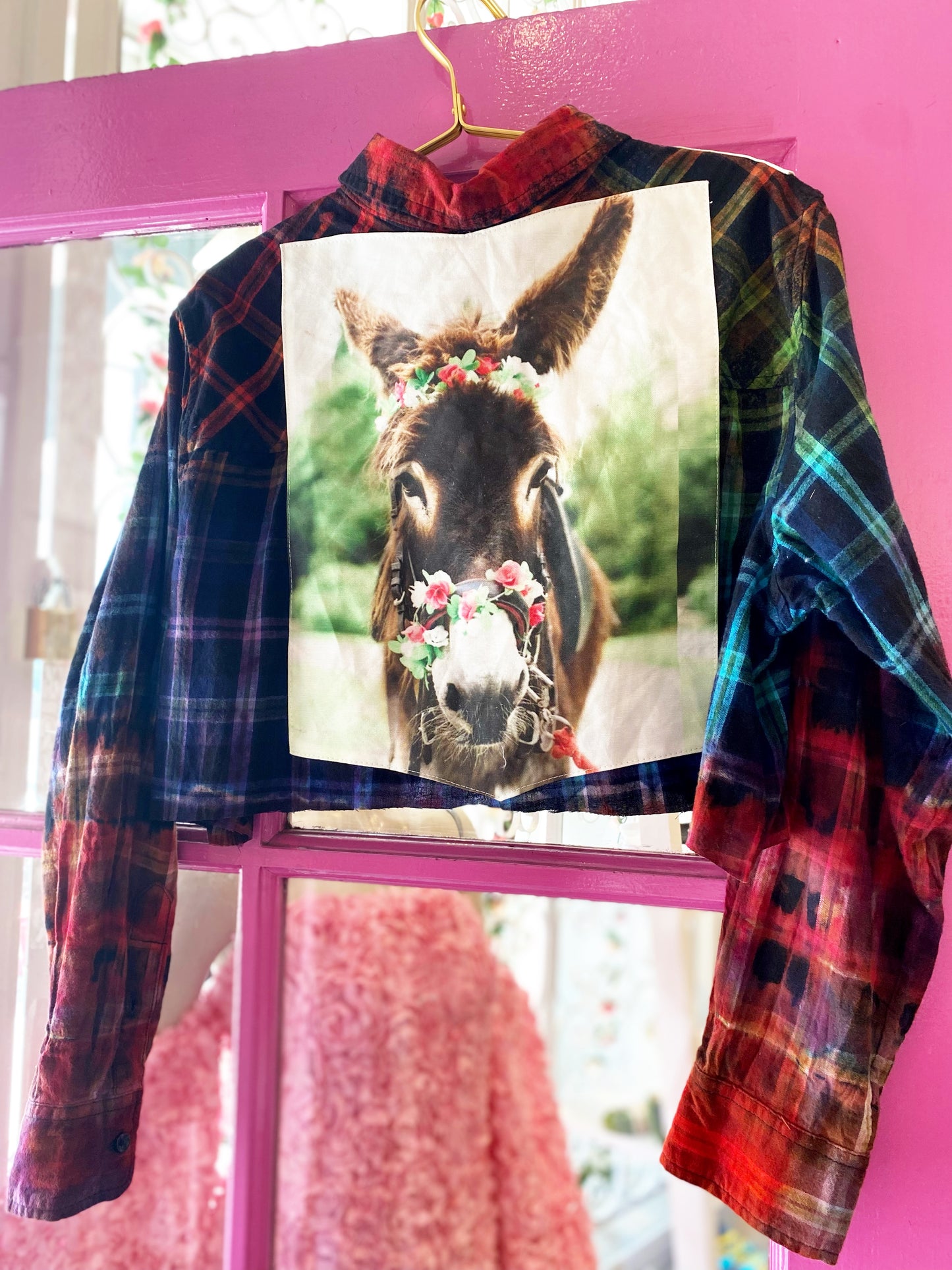Totem Cropped Flannel Shacket