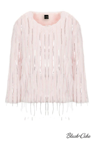 Barbie Girl Faux Fur Sequin Jacket