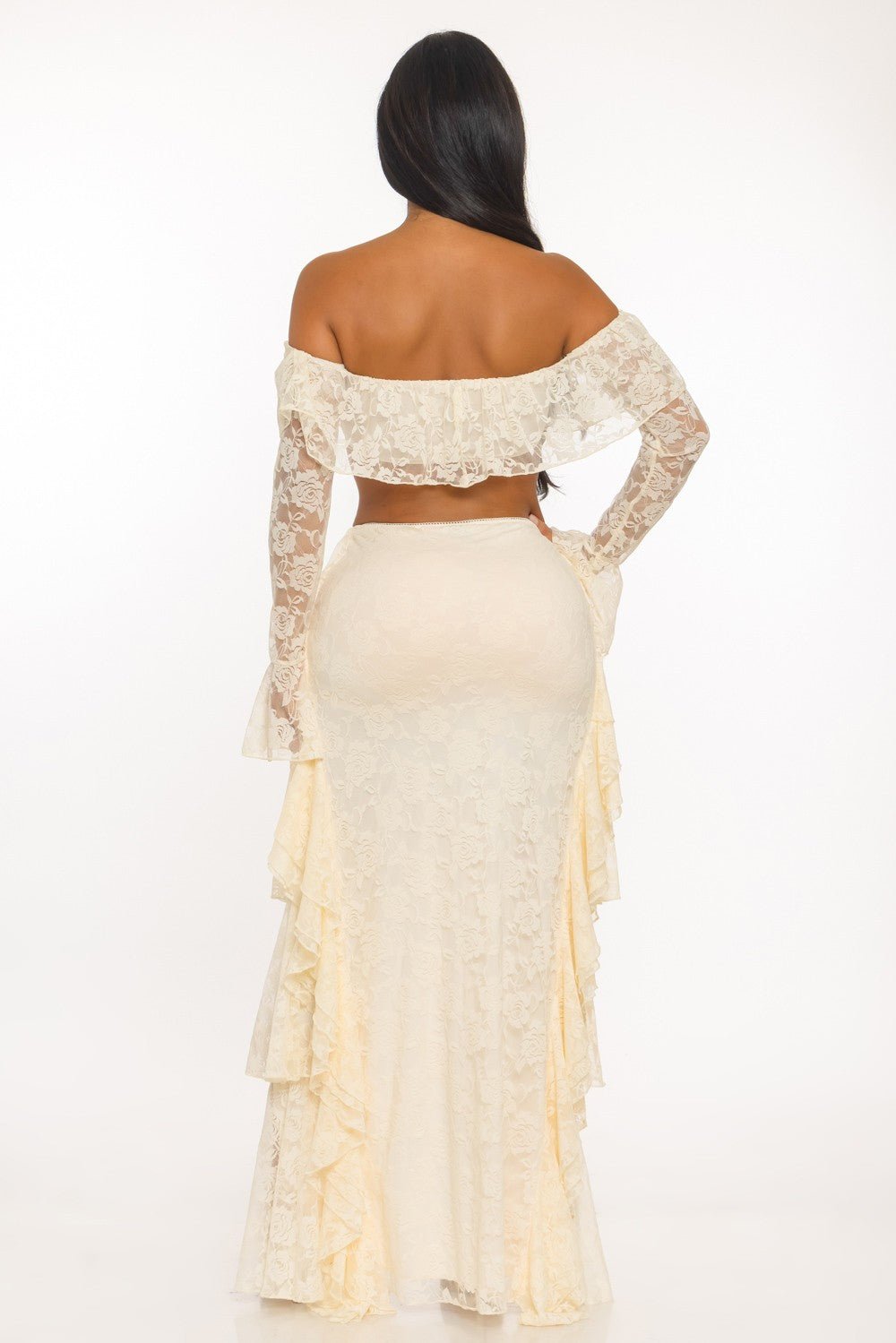 Bardot High - Low Maxi Skirt - Polkadots & Moonbeams LAPolkadots & MoonbeamsivorySBardot High - Low Maxi Skirt