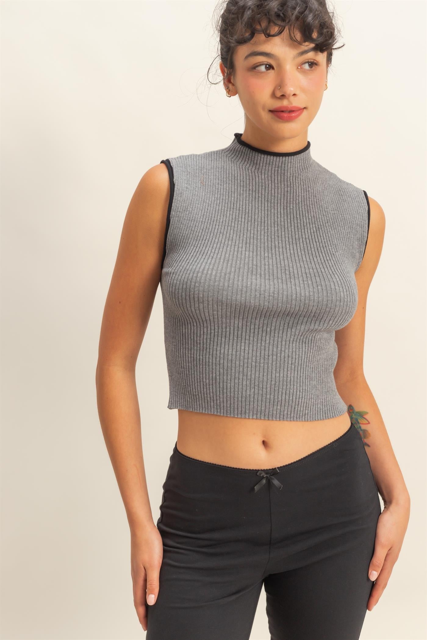 Mock Rib Contrast Tank