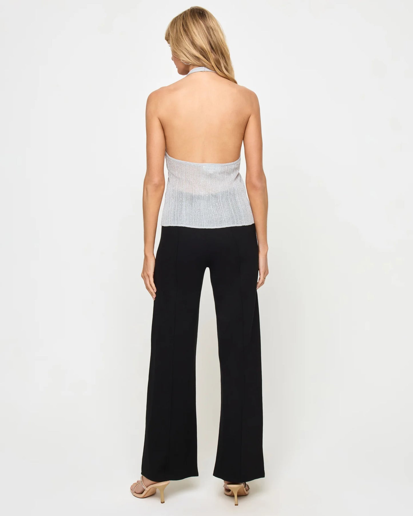 Callie Halter Metallic Silver