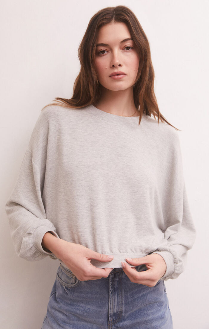 Caro Cropped Long Sleeve Top