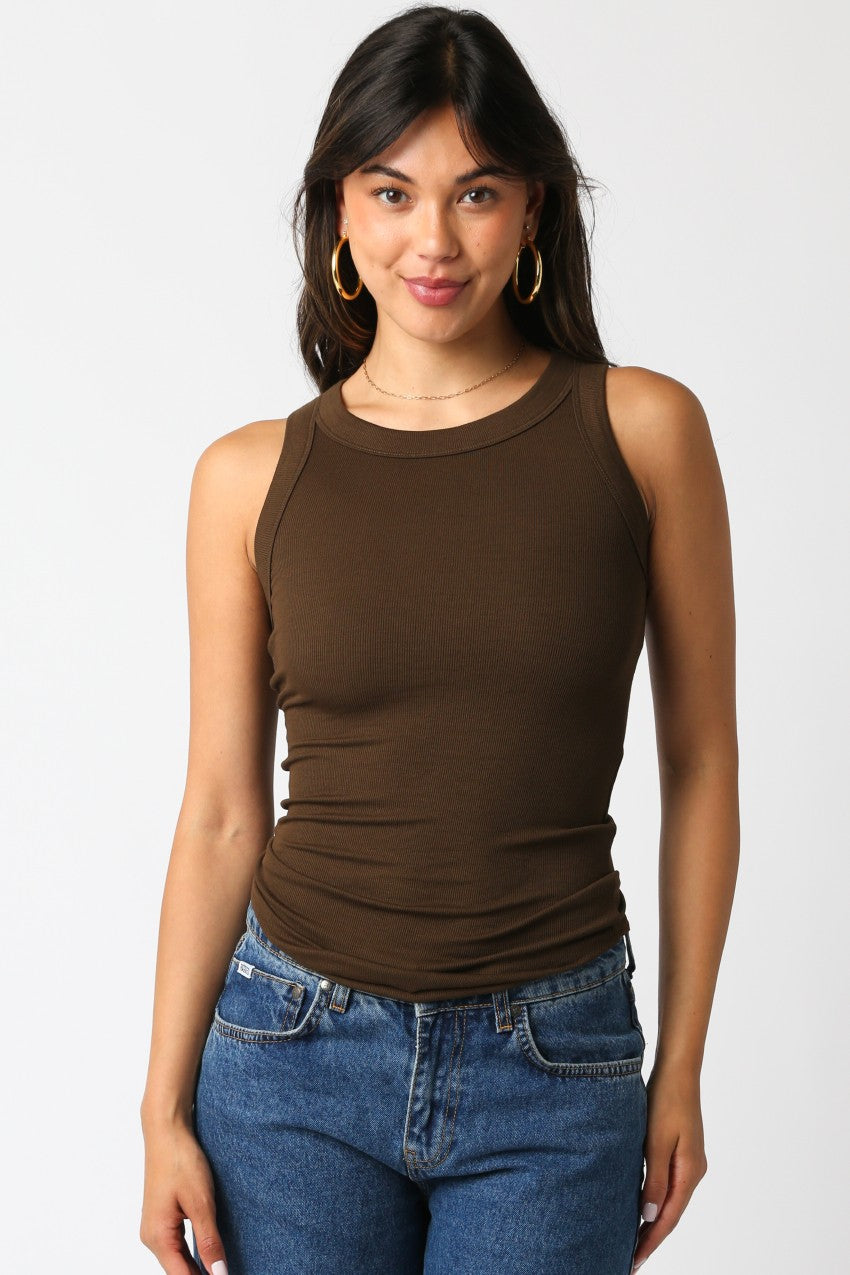Malibu Ribbed Tank Top