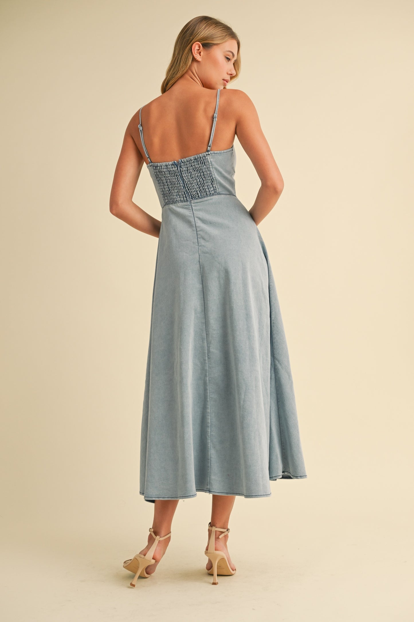 Denim Corset Midi