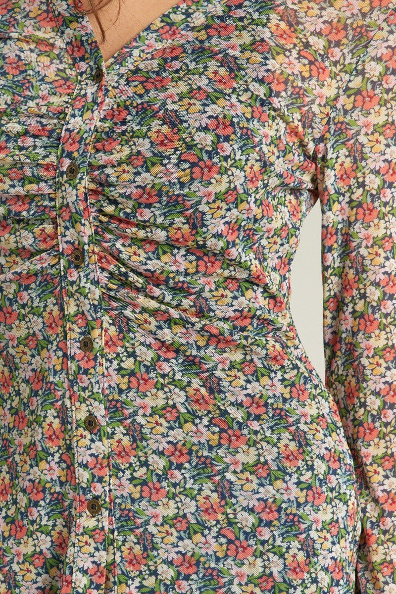 Delias Mesh Floral Top - Polkadots & Moonbeams LAPolkadots & MoonbeamsSDelias Mesh Floral Top