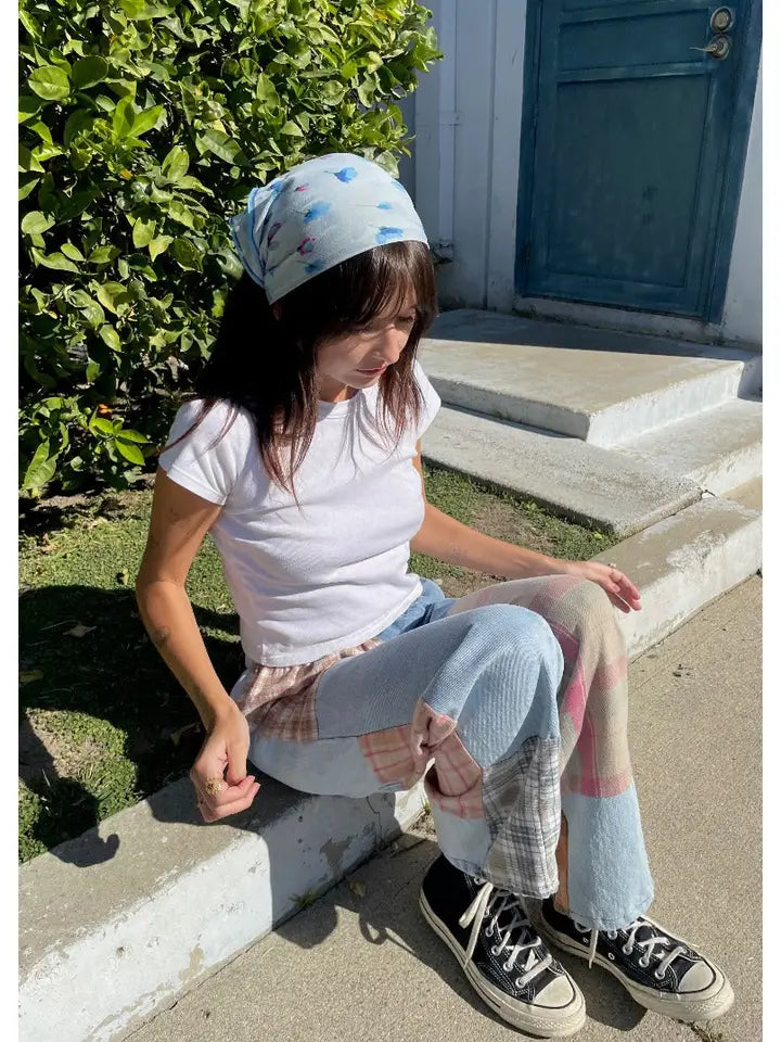Pre-Order Flannel Denim Combo Pants