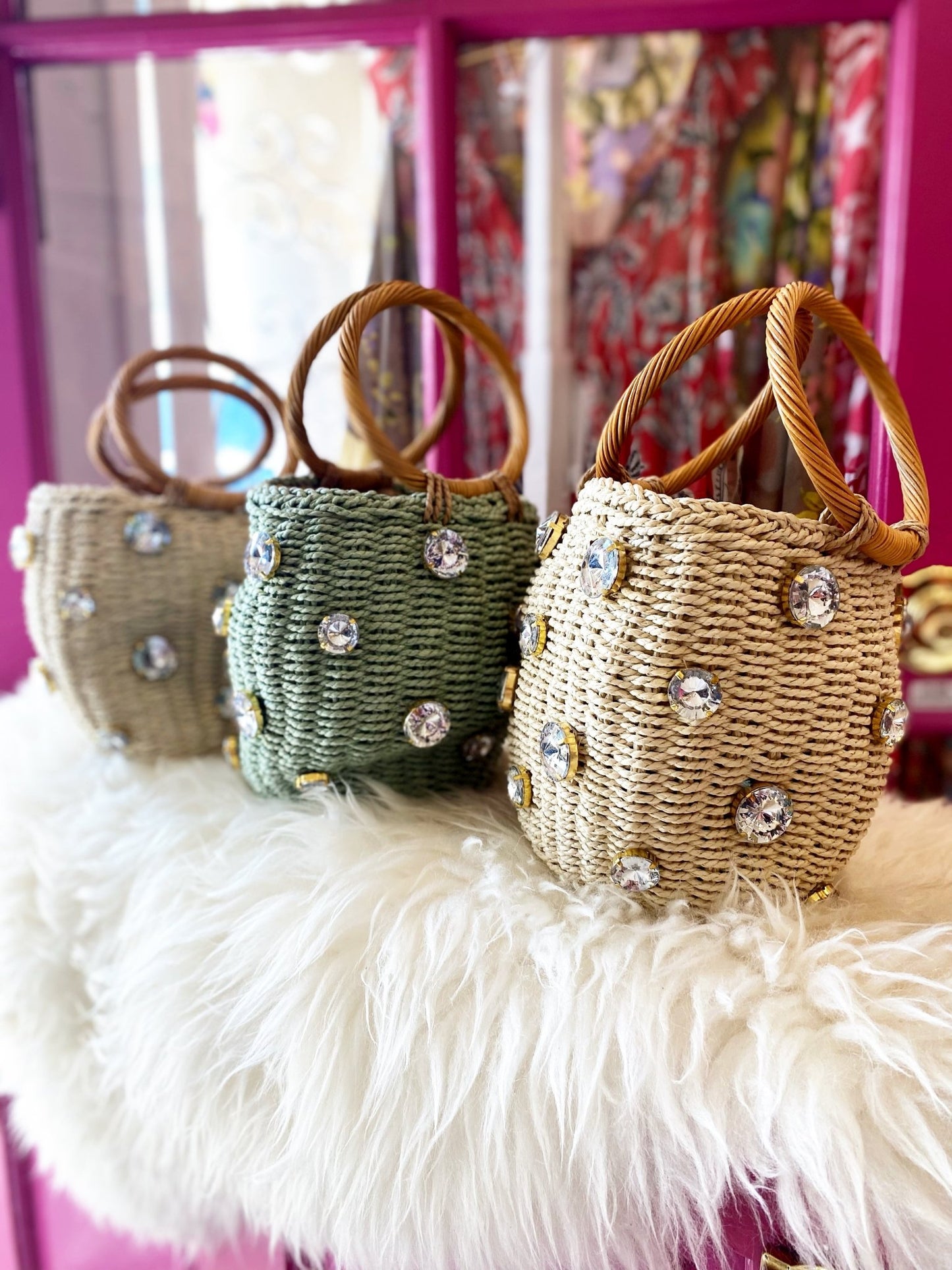 Desi Beaded Bag - Polkadots & Moonbeams LAPolkadots & MoonbeamsgreenDesi Beaded Bag
