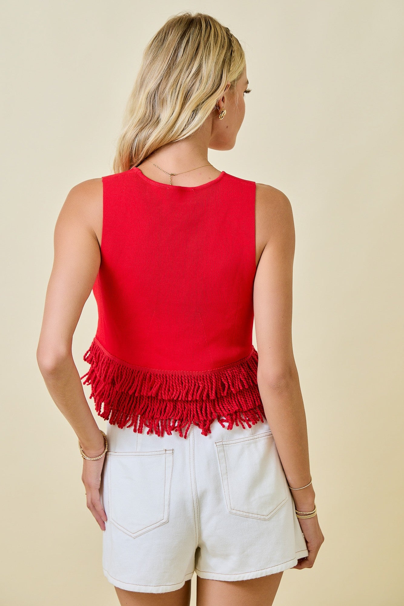 Fringe Knit Top