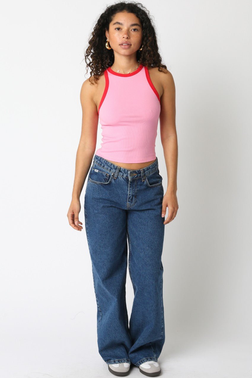 Hana Ringer Tank - Polkadots & Moonbeams LAPolkadots & MoonbeamsBlackSHana Ringer Tank