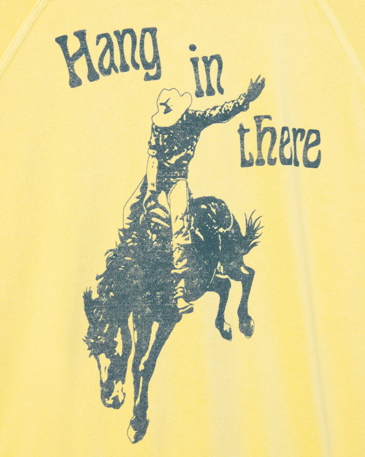 Hang In There Raglan Crew Fleece