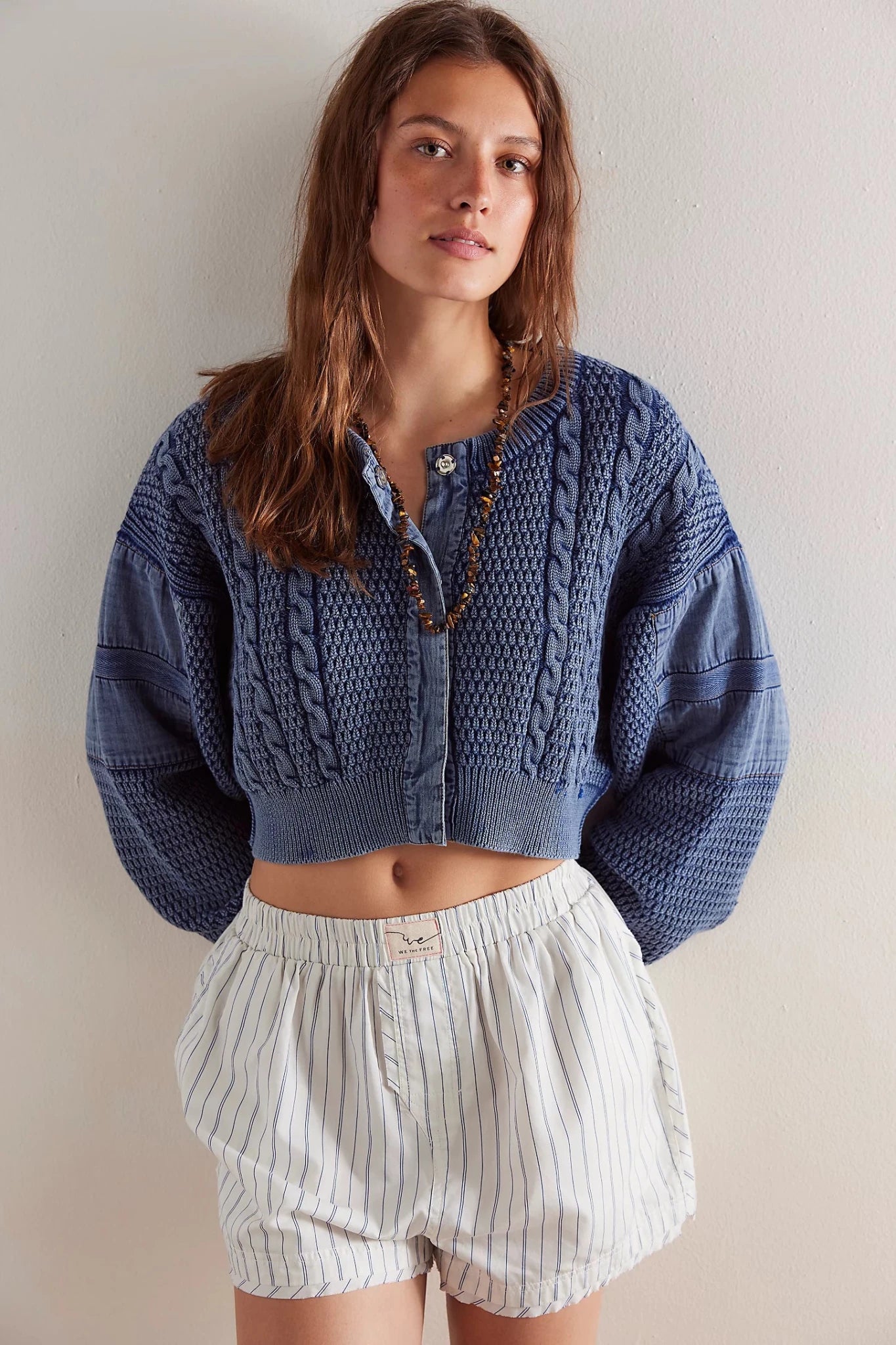Heritage Cardi - Polkadots & Moonbeams LAFree PeopleBlueXSHeritage Cardi