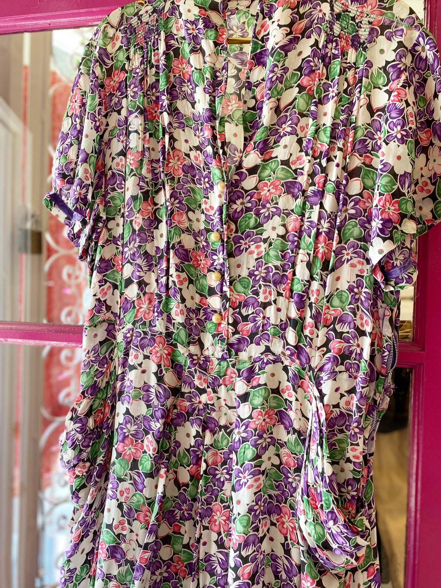 40s Pearl Button Midi