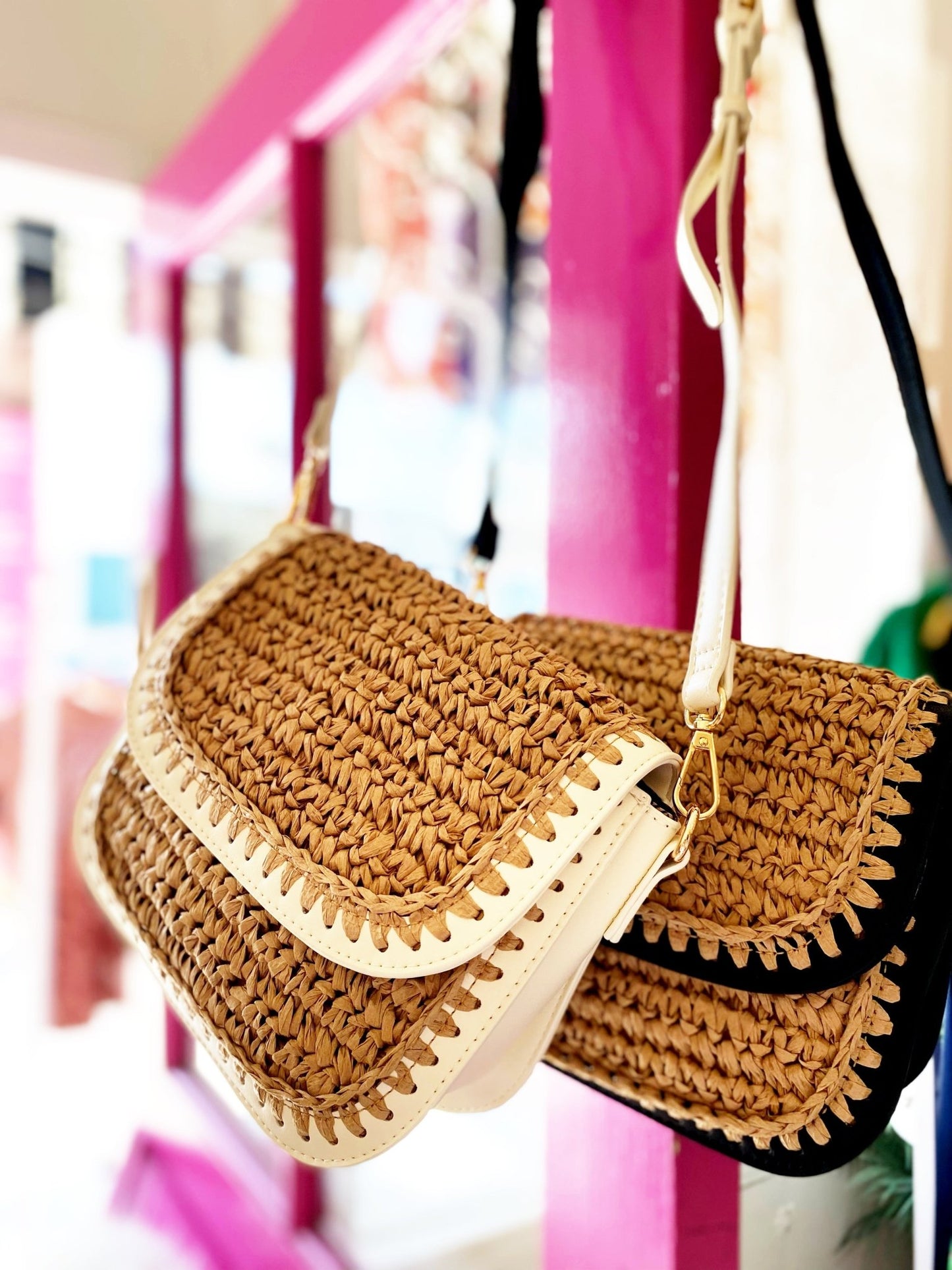 Nina Woven Bag - Polkadots & Moonbeams LAPolkadots & MoonbeamsBLACKNina Woven Bag