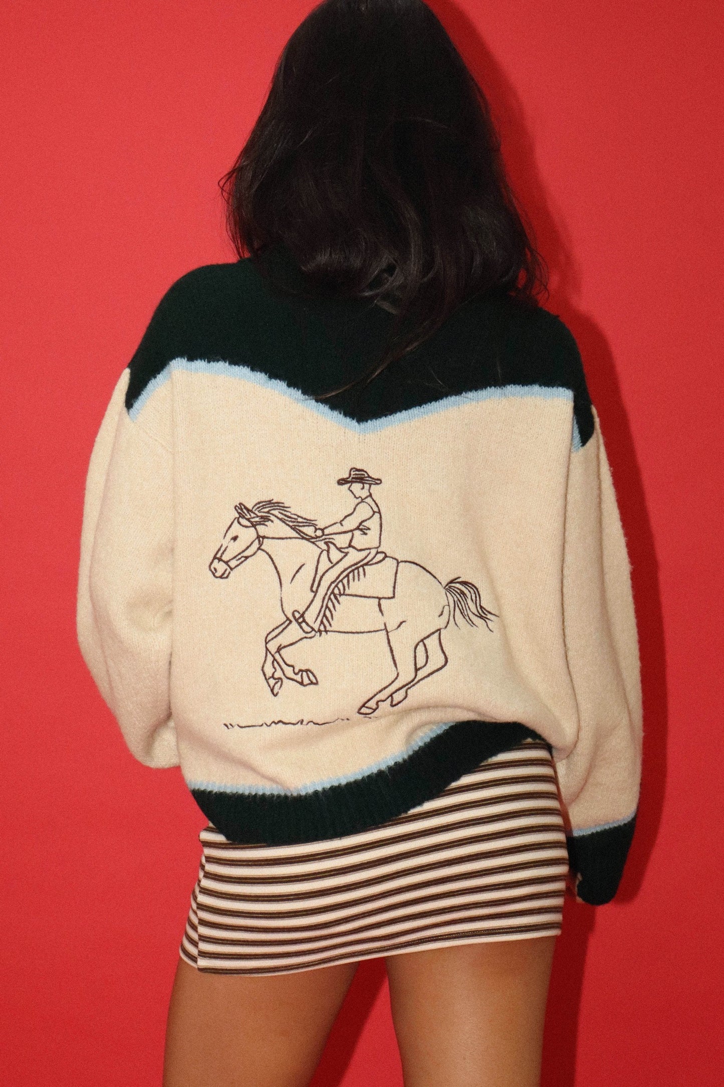 Rodeo Embroidered Graphic Zip