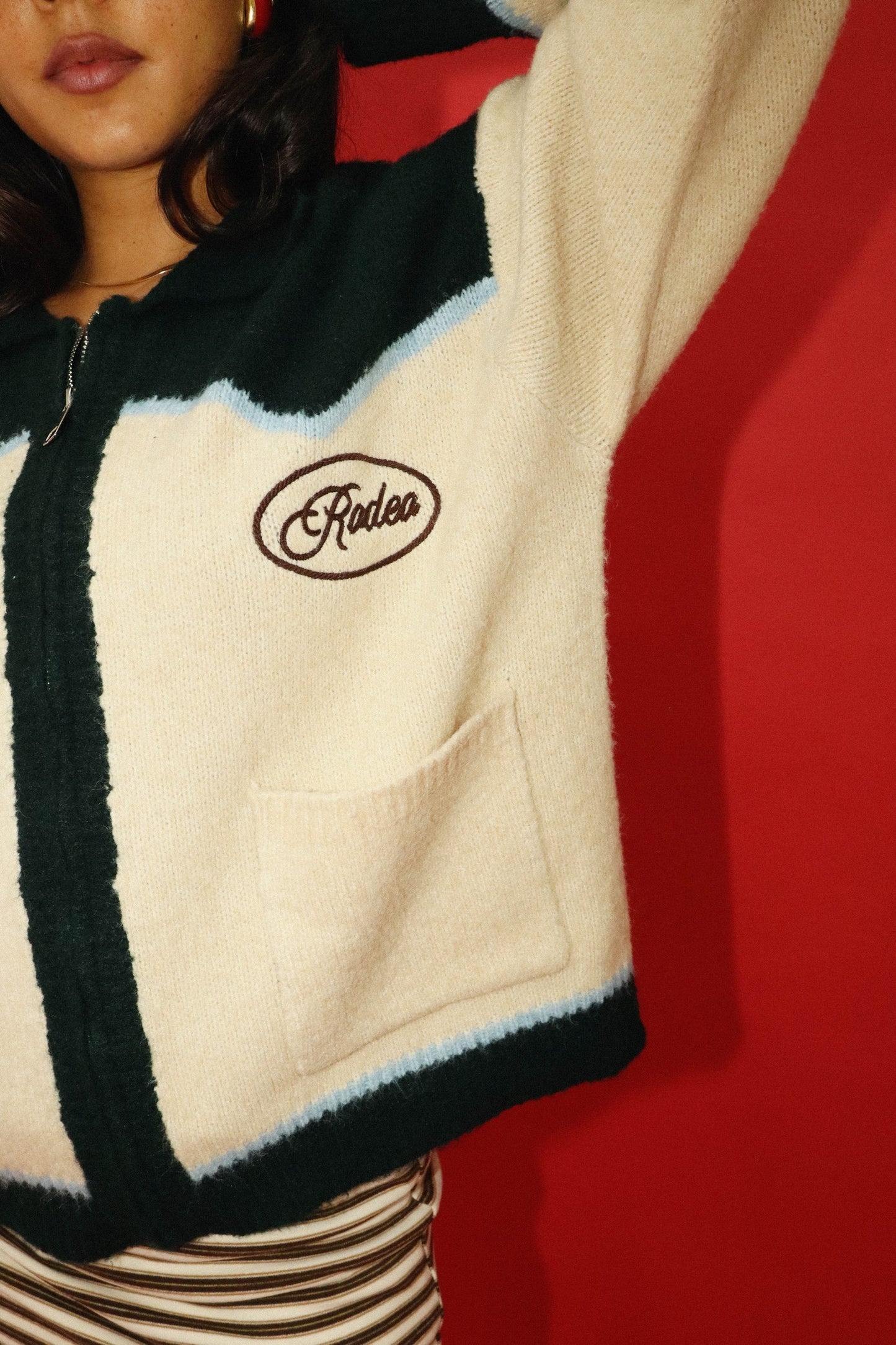 Rodeo Embroidered Graphic Zip