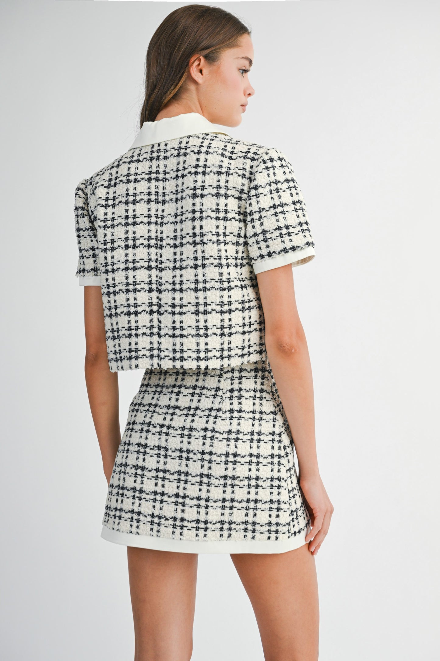 Sabrina Tweed Mini Skirt