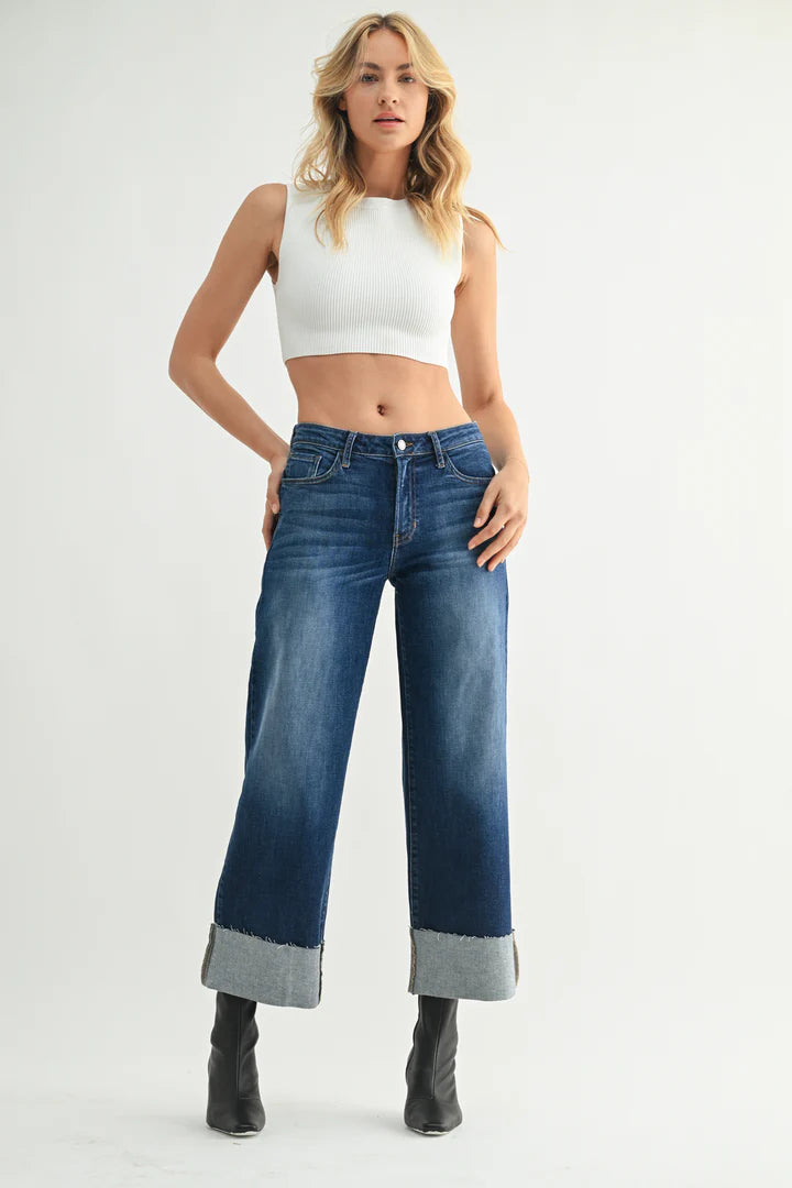 Scissor Cuffed Slim Wide