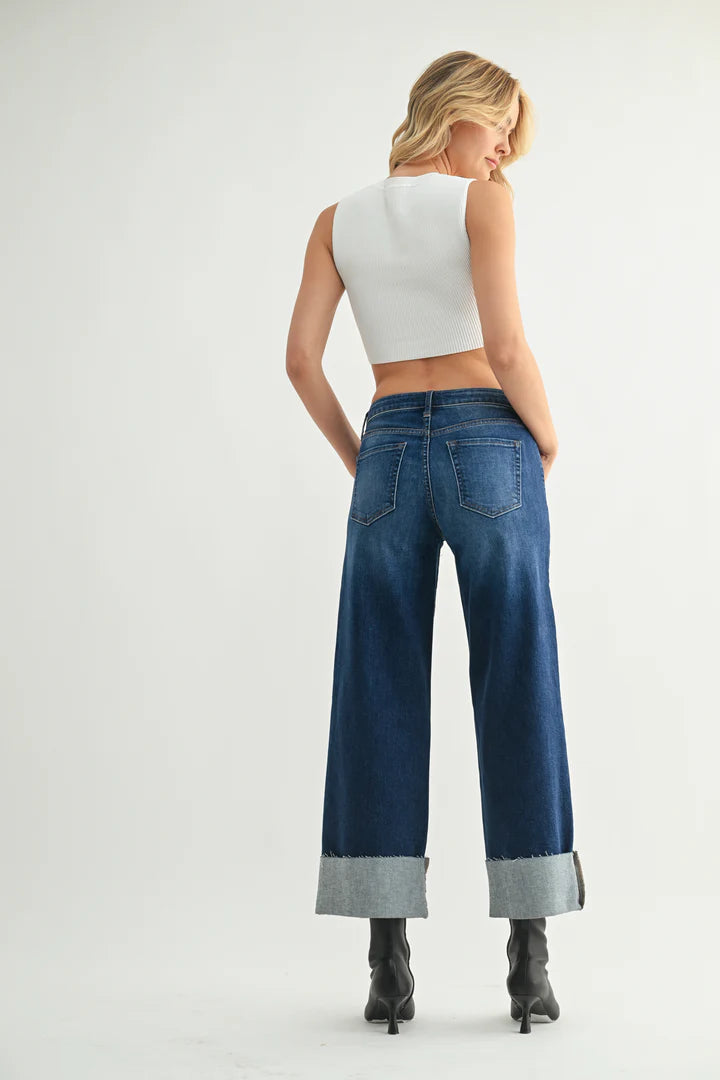 Scissor Cuffed Slim Wide