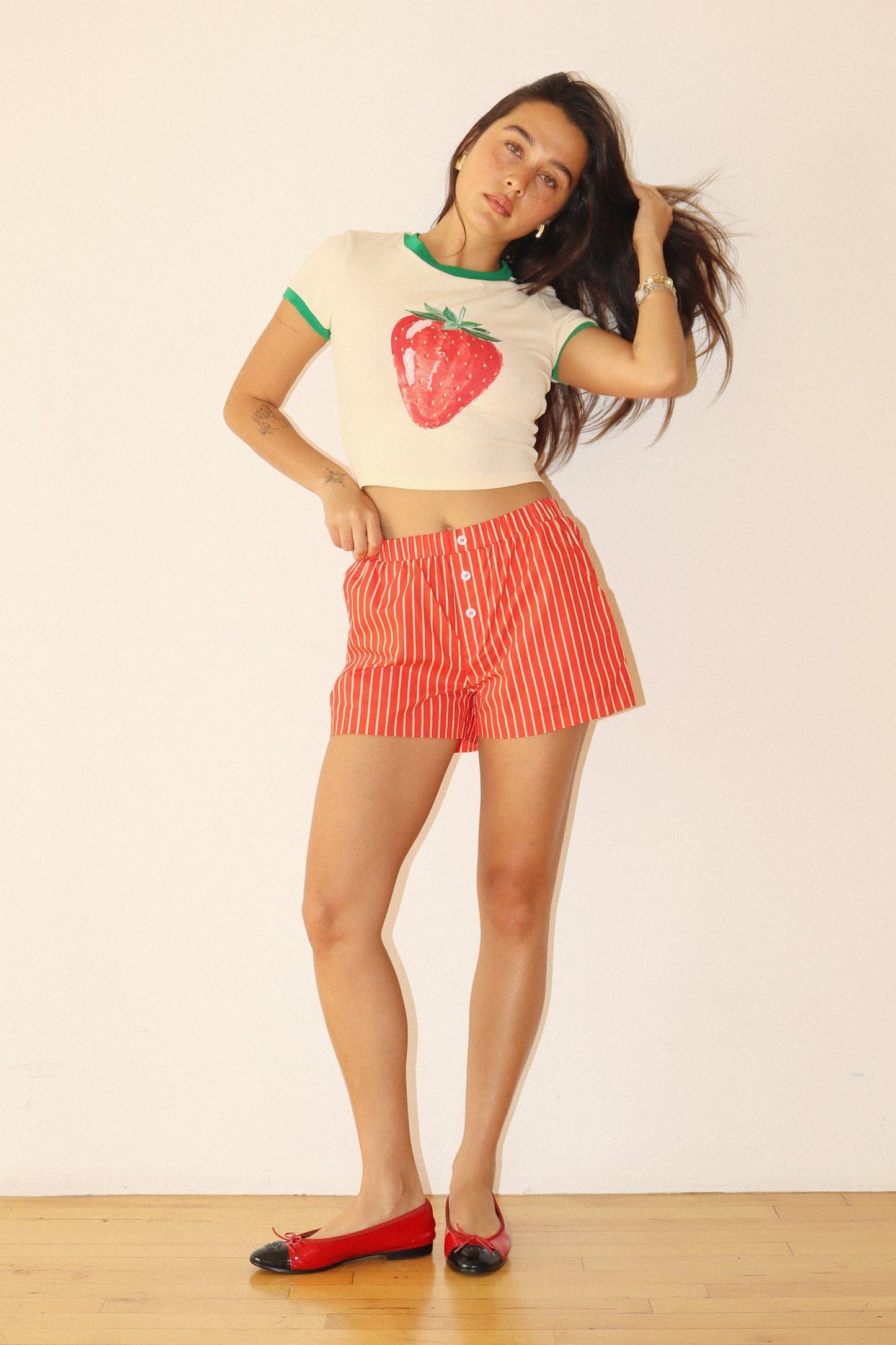 Strawberry Ringer Tee