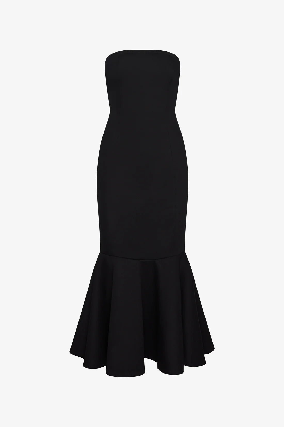 Trumpet Hem Tube Dress - Polkadots & Moonbeams LAJasmine Elaine DesignBlackXSTrumpet Hem Tube Dress