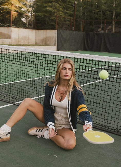New England Varsity Knit Cardigan