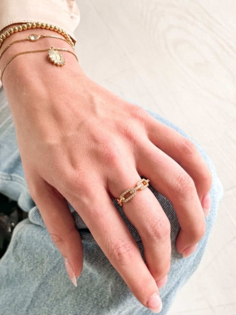 Gold Chain Link Ring