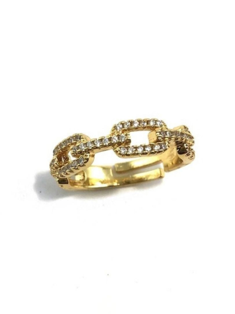 Gold Chain Link Ring