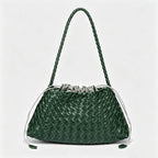 Woven Drawstring Shoulder Bag