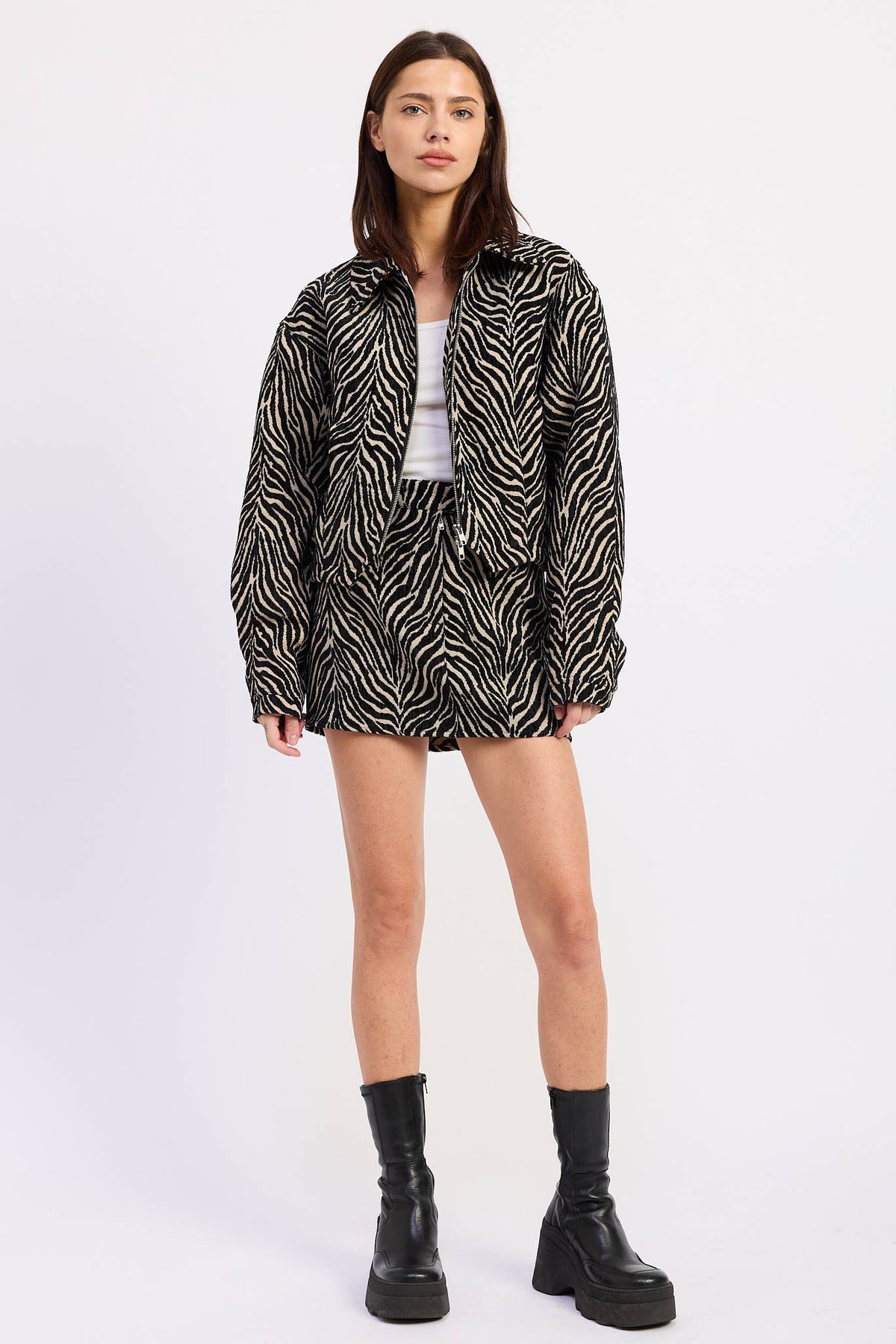 Zebra Mini Skirt