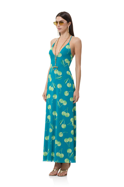 Romy Dress - Cherry Teal