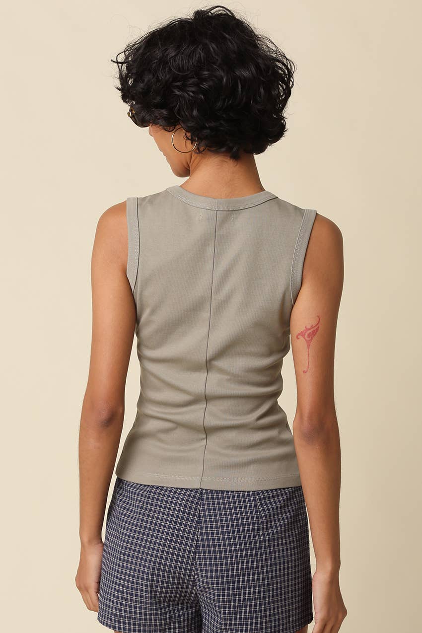 Kenny V-Neck Fitted Tank