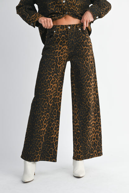Pre-Order Leopard Denim Pants