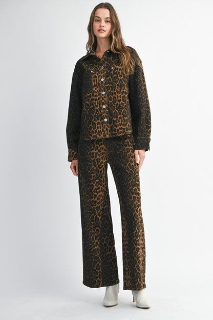 Pre-Order Leopard Denim Pants