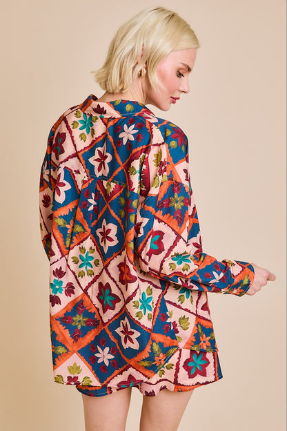 Cottage Patchwork Oversized Top