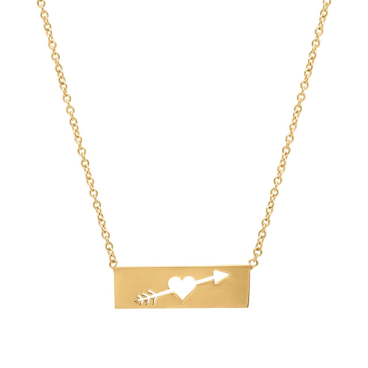 14K Gold Love Arrow Necklace - Polkadots & Moonbeams LACaitlin Nicole Jewelry14K Gold Love Arrow Necklace