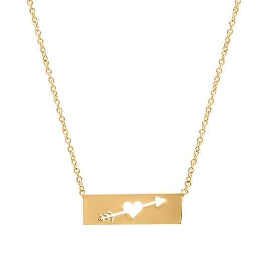 14K Gold Love Arrow Necklace - Polkadots & Moonbeams LACaitlin Nicole Jewelry14K Gold Love Arrow Necklace
